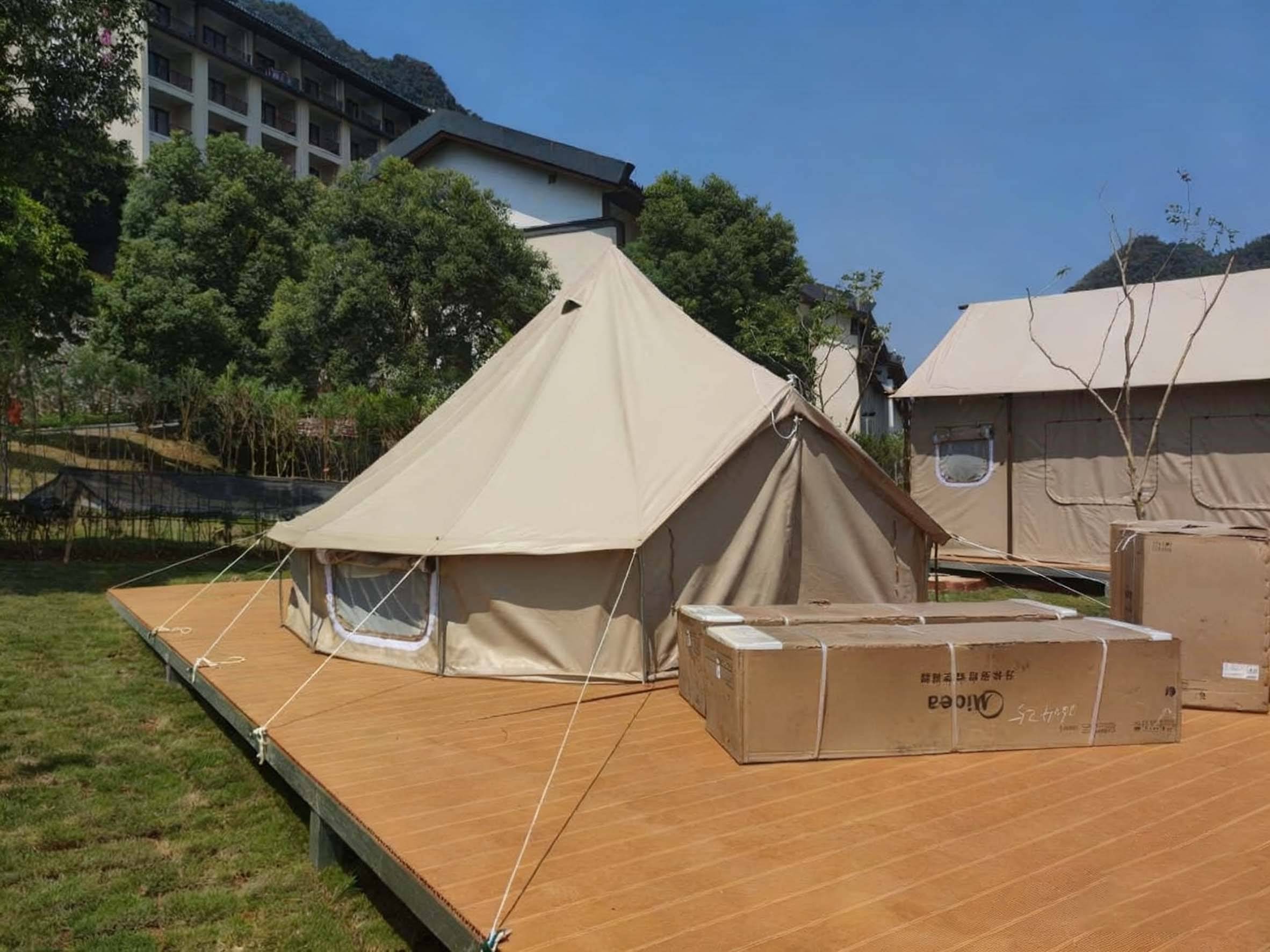 好来居专注金属结构房屋三大主营帐篷满足多元场景需求冰球突破豪华版手机版沙漠亲子景区帐篷定制优选佛山(图2)